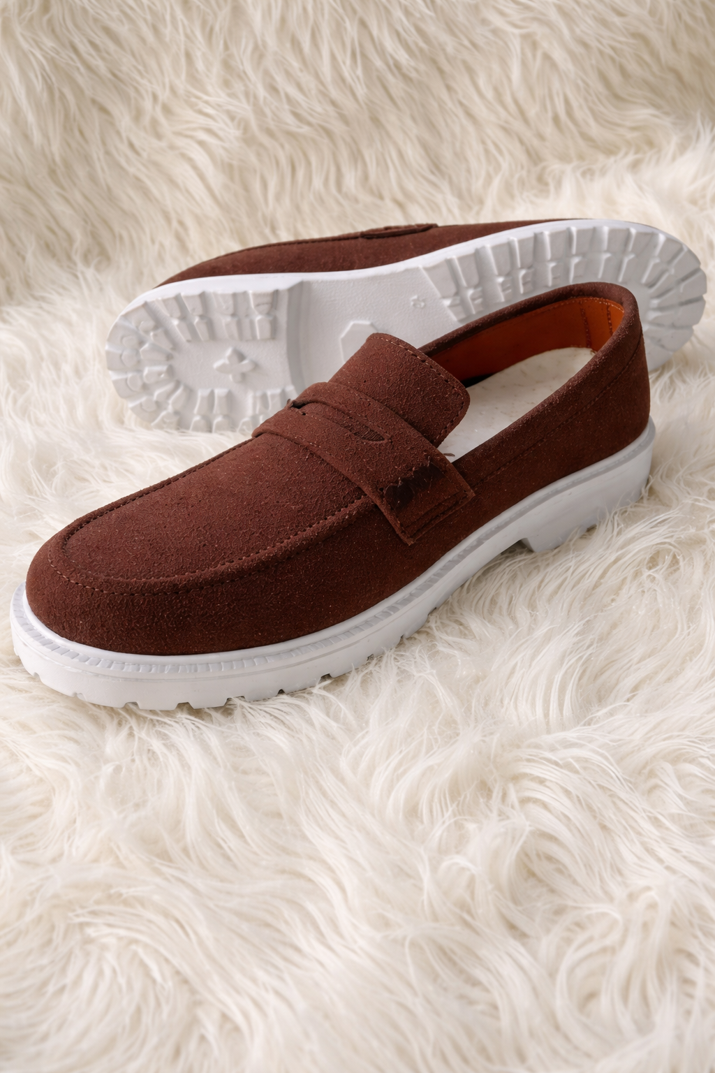 Chocolate Suede loafer