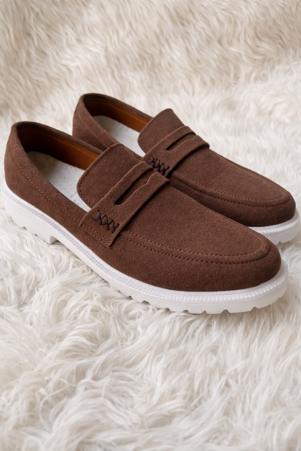 Chocolate Suede loafer